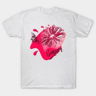 Flower and butterfly T-Shirt